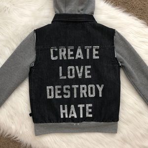 Glamour Kills Hooded Denim Sweater Jacket
